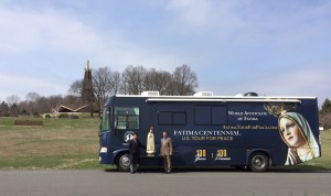 Patrick Sabat and Larry Maginot begin the post Easter tour from the Blue Army Shrine in NJ